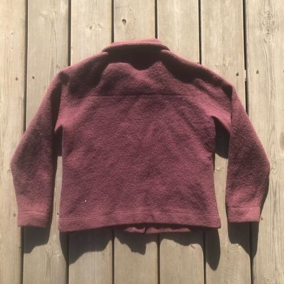 Vintage Zink Woman’s Small Wool Purple Jacket Inuit Eskimo Cardigan - Picture 3 of 7